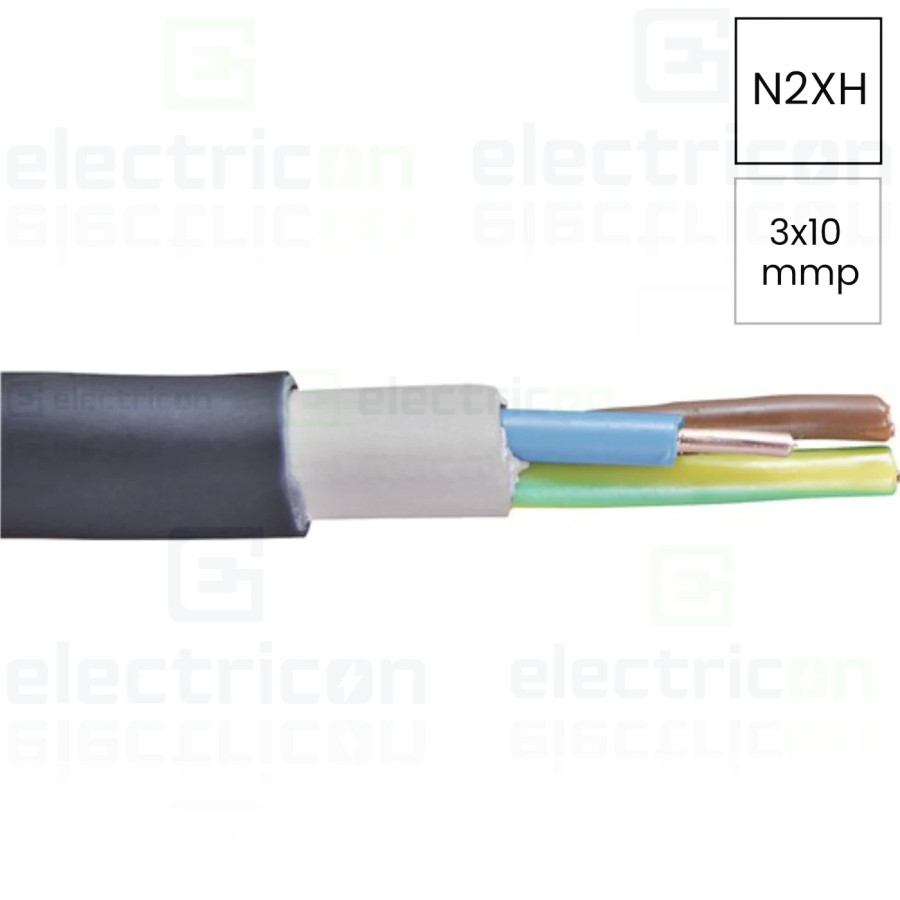 Cablu rigid N2XH 3x10 mm² - Electricon.ro