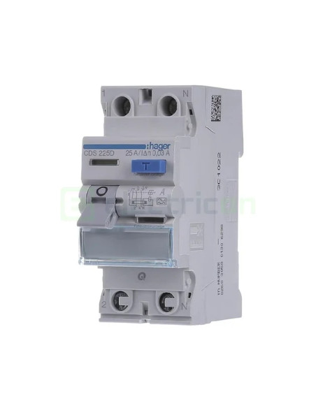 Intreruptor RCCB 25A/30mA Hager - CDS225D