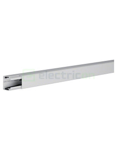 Canal cablu PVC, LF 30x30 mm, gri deschis, Hager, LF3003007035 - Electricon.ro