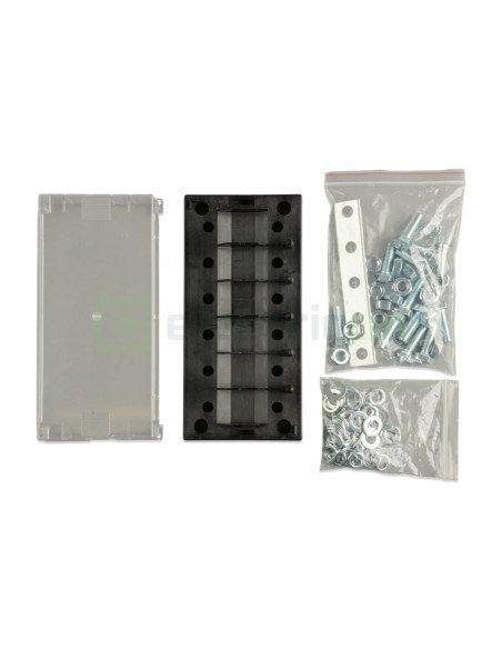 Six-way fuse holder for Mega-fuse with busbar (250A)