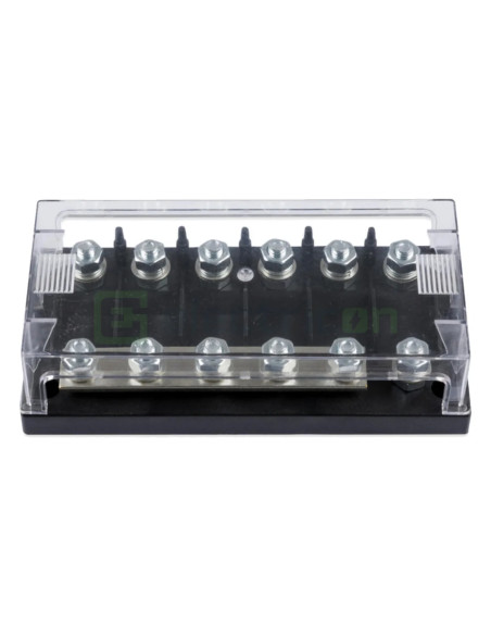 Six-way fuse holder for Mega-fuse with busbar (250A)