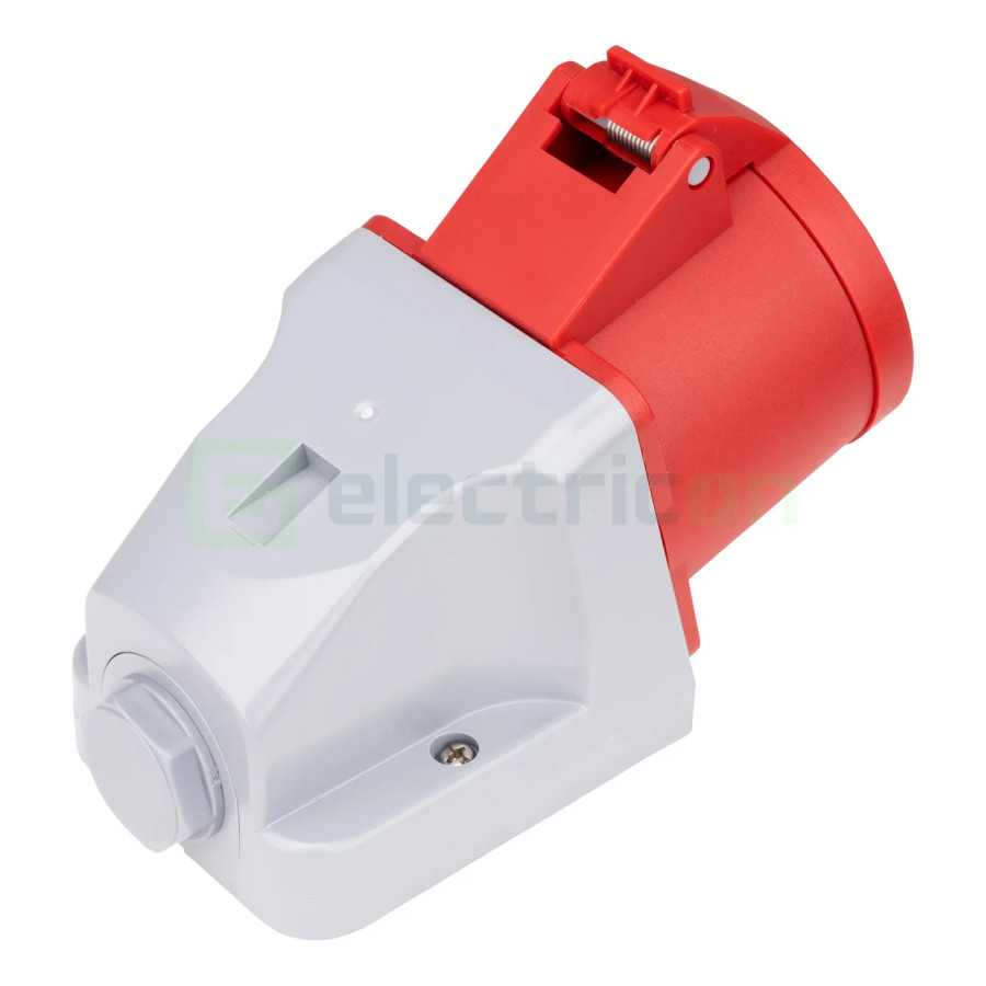 Priza industriala, CEE, fixa, montaj mural, 5 poli, 32A, 400V, IP44, Schrack, YY764532