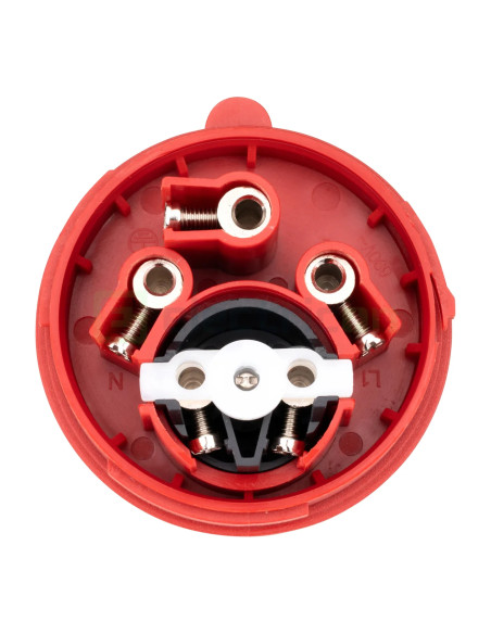 Fișă industriala, CEE fix, 5 poli, 32A, 400V, IP44, cu inversarea fazelor, Schrack, YY734532