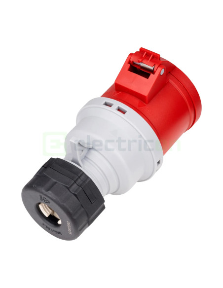 Priză, CEE mobil, 5 poli, 32A, 400V, IP44, Schrack, YY724532