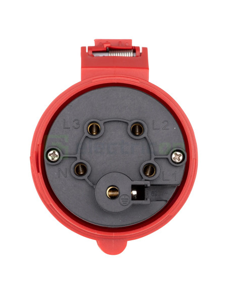 Priză, CEE mobil, 5 poli, 32A, 400V, IP44, Schrack, YY724532