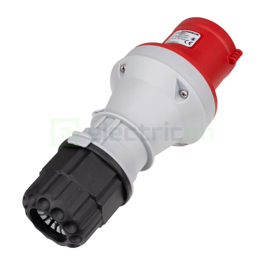 Fișă industriala, CEE fix, 5 poli, 63A, 400V, IP44, Schrack, YY714563