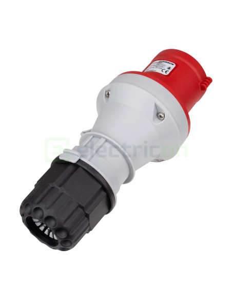 Fișă industriala, CEE fix, 5 poli, 63A, 400V, IP44, Schrack, YY714563