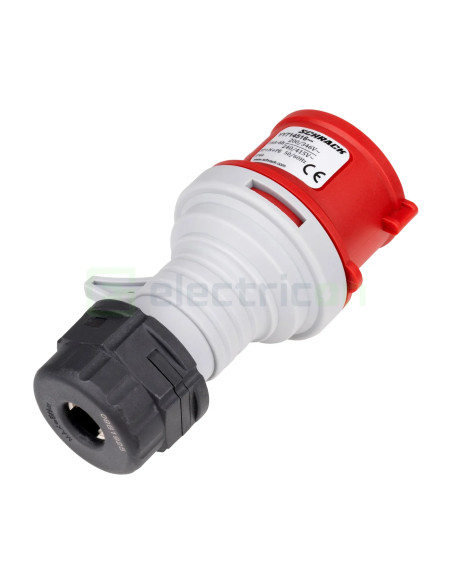 Fișă industriala, CEE fix, 5 poli, 16A, 400V, IP44, Schrack, YY714516