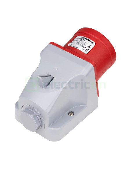 Fișă industriala, CEE fix, 5 poli, 32A, 400V, IP44, Schrack, YY754532