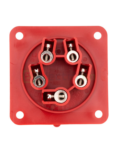 Fișă industriala, CEE fix, 5 poli, 32A, 400V, IP44, Schrack, YY754532