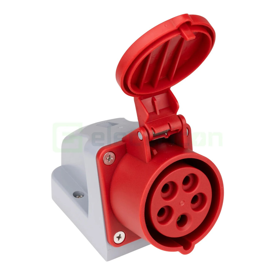 Priza industriala, CEE, 5 poli, 16A, 400V, IP44, Schrack, YY764516