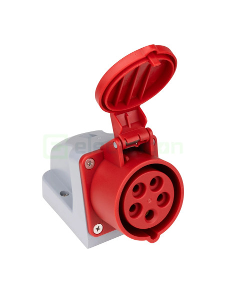 Priza industriala, CEE, 5 poli, 16A, 400V, IP44, Schrack, YY764516