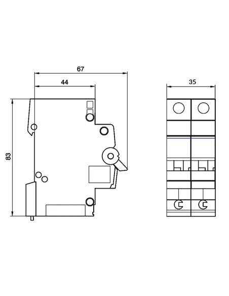 Disjunctor MCB C40A Hager 2P