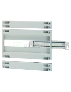 Șină DIN cu plastroni pentru dulapuri Orion cu lățime 400mm, 16 module, înălțime 300 mm, Hager, FL371A - Electricon.ro