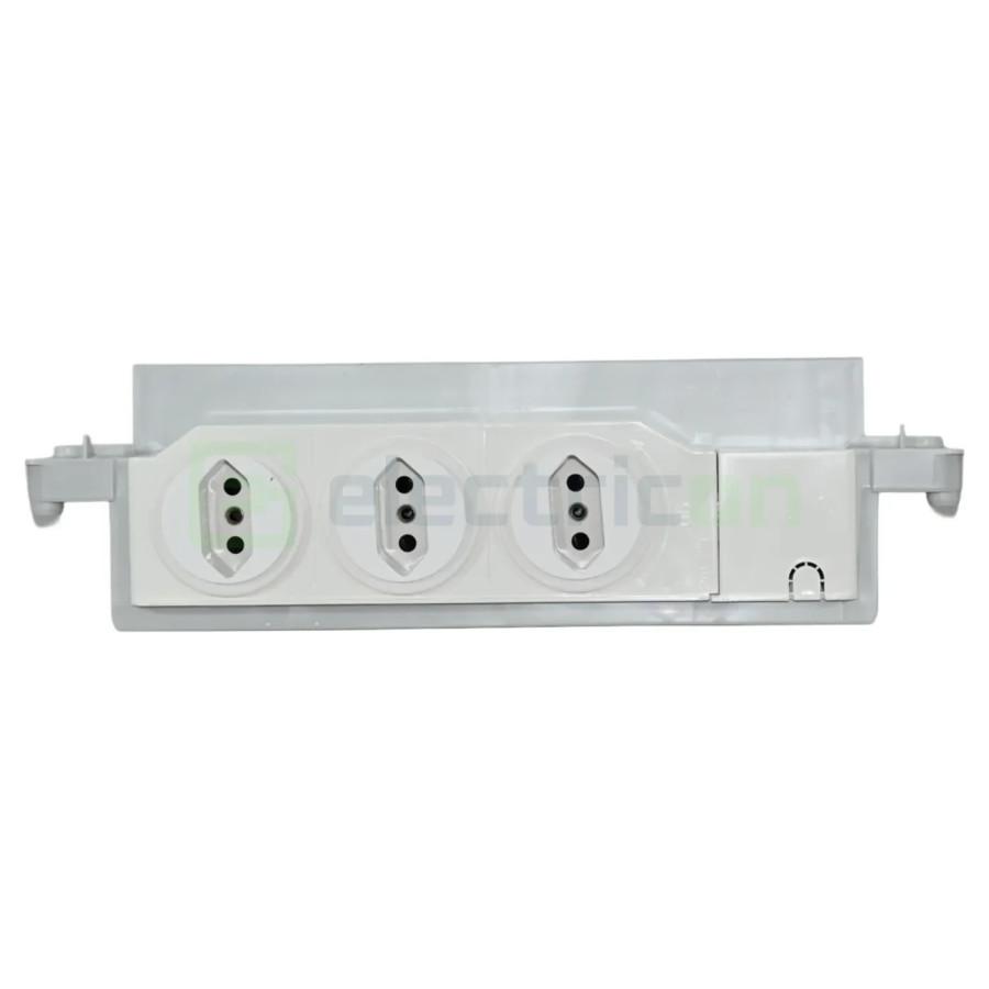 Priză triplă pentru Tablouri Volta multimedia, Hager, VZ00UP - Electricon.ro