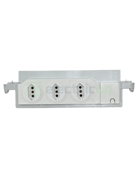Priză triplă pentru Tablouri Volta multimedia, Hager, VZ00UP - Electricon.ro
