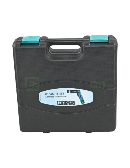 Set șurubelniță electrică cu baterie, incluse husa și încărcător, 2 biți, SF-ASD 16 SET, Phoenix Contact, 1200295 - Electricon.r
