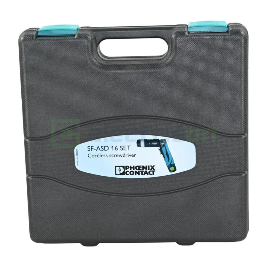 Set șurubelniță electrică cu baterie, incluse husa și încărcător, 2 biți, SF-ASD 16 SET, Phoenix Contact, 1200295 - Electricon.r