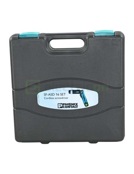 Set șurubelniță electrică cu baterie, incluse husa și încărcător, 2 biți, SF-ASD 16 SET, Phoenix Contact, 1200295 - Electricon.r