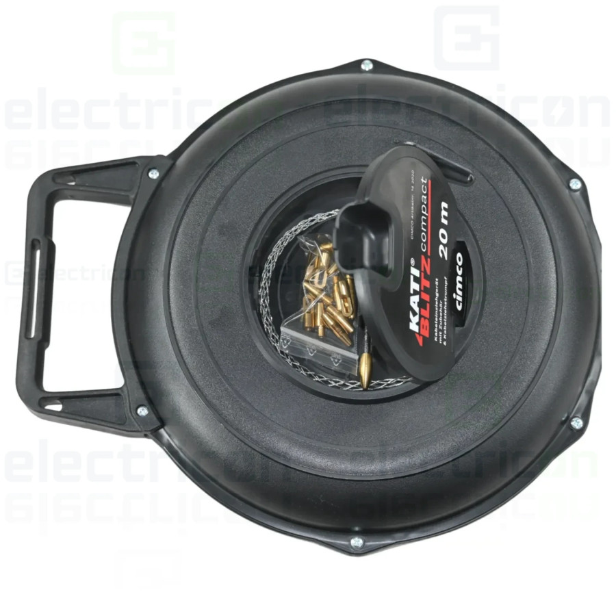 Kit Sonda de tragere cablu, 20 metri, cu benzi de fibra de sticla, Cimco, 14 2020 - Electricon.ro