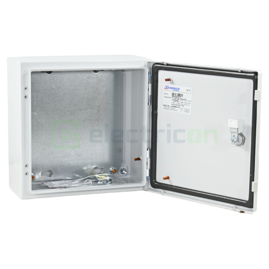 Dulap metalic cu contrapanou și ușă, IP66, 300x300x150 mm, Schrack, WSA3030150 - Electricon.ro