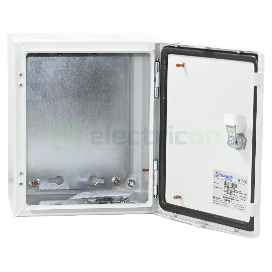 Dulap metalic cu contrapanou și ușă, IP66, 300x250x210 mm, Schrack, WSA3025210 - Electricon.ro