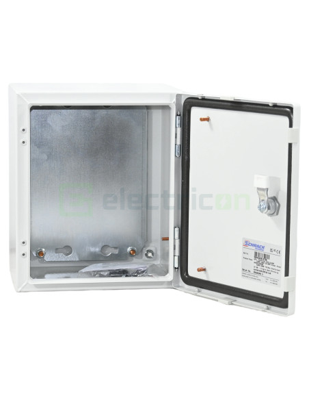 Dulap metalic cu contrapanou și ușă, IP66, 300x250x210 mm, Schrack, WSA3025210 - Electricon.ro