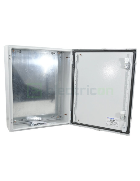 Dulap metalic cu contrapanou și ușă, IP66, 500x400x150 mm, Schrack, WSA5040150 - Electricon.ro