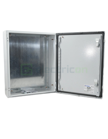 Dulap metalic cu contrapanou și ușă, IP66, 500x400x150 mm, Schrack, WSA5040150 - Electricon.ro