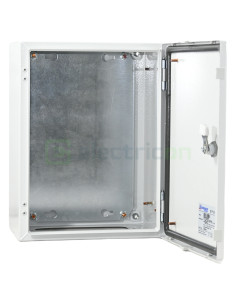 Dulap metalic cu contrapanou și ușă, IP66, 400x300x210 mm, Schrack, WSA4030210 - Electricon.ro