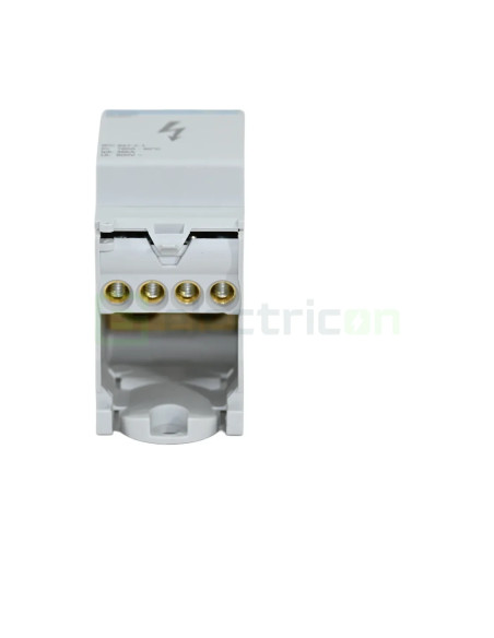 Bloc distribuție 70mm² Bloc distribuție terminal, 1P, 160A, 2x70mm²+3x25mm²+8x16mm², 36 mm lățime, Hager, KJ02CN – montaj rapid 