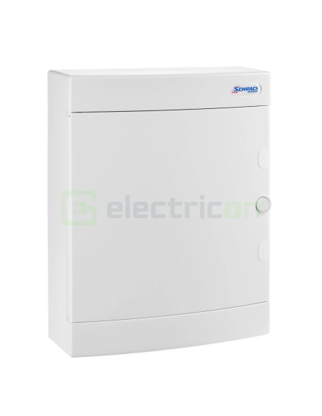 Cofret multimedia, aparent, 24 module, IP40, Schrack BK08