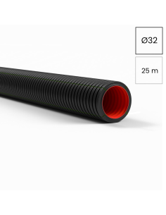 Copex tub flexibil Kouvidis DUROFLEX PLUS ISR 32mm 750N UV negru-verde telecomunicații rola 25m 2051032