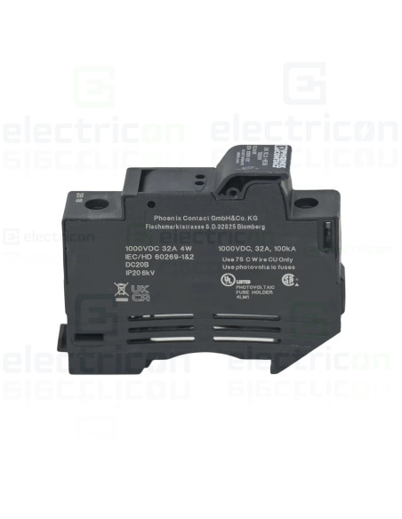 Separator fuzibil (soclu), pentru CH10x38, maxim 30A, 1P, fotovoltaic, UK 10,3-HESI 1000V, Phoenix Contact, 3211236