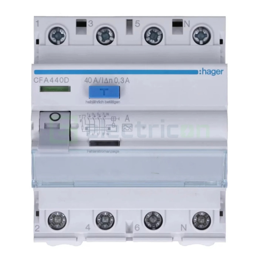 Intreruptor RCCB 40A 300mA Hager