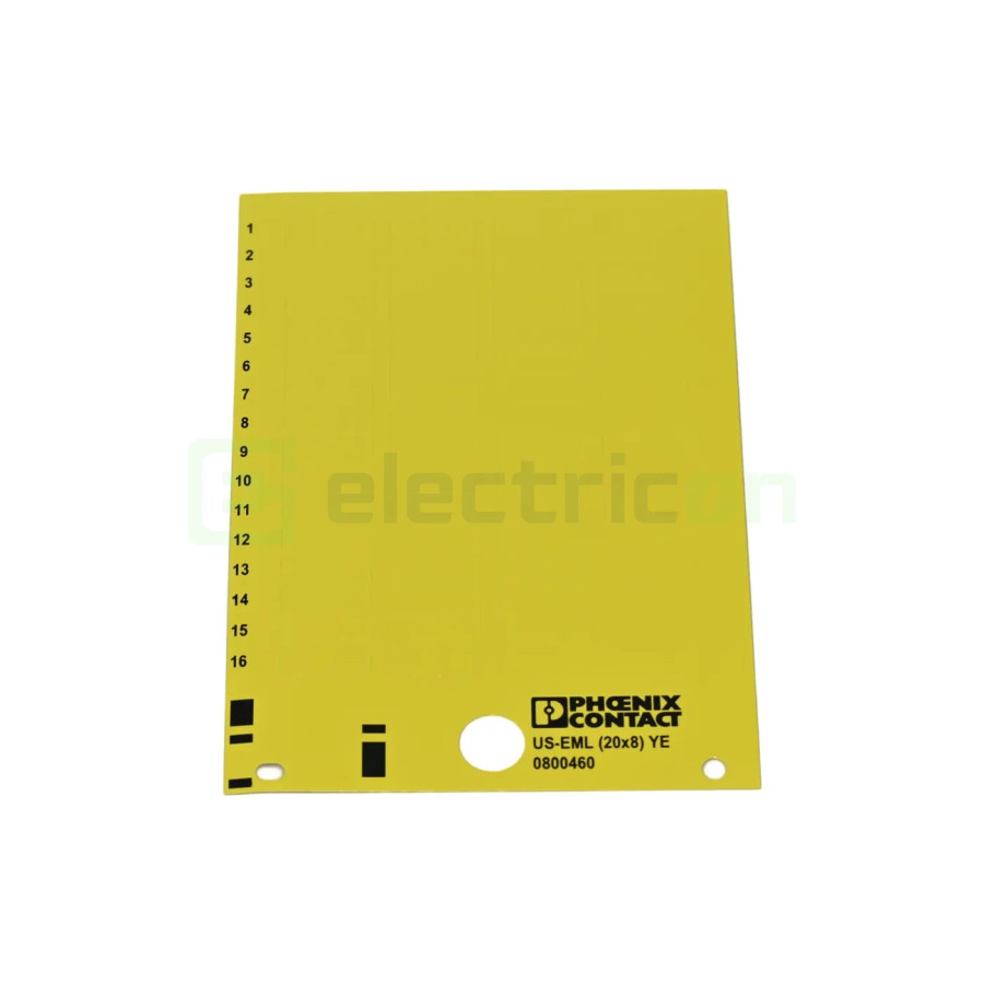 Etichete Carton Galben cu adeziv, UniSheet Thermomark Card, Phoenix Contact, 0800460 - Electricon.ro