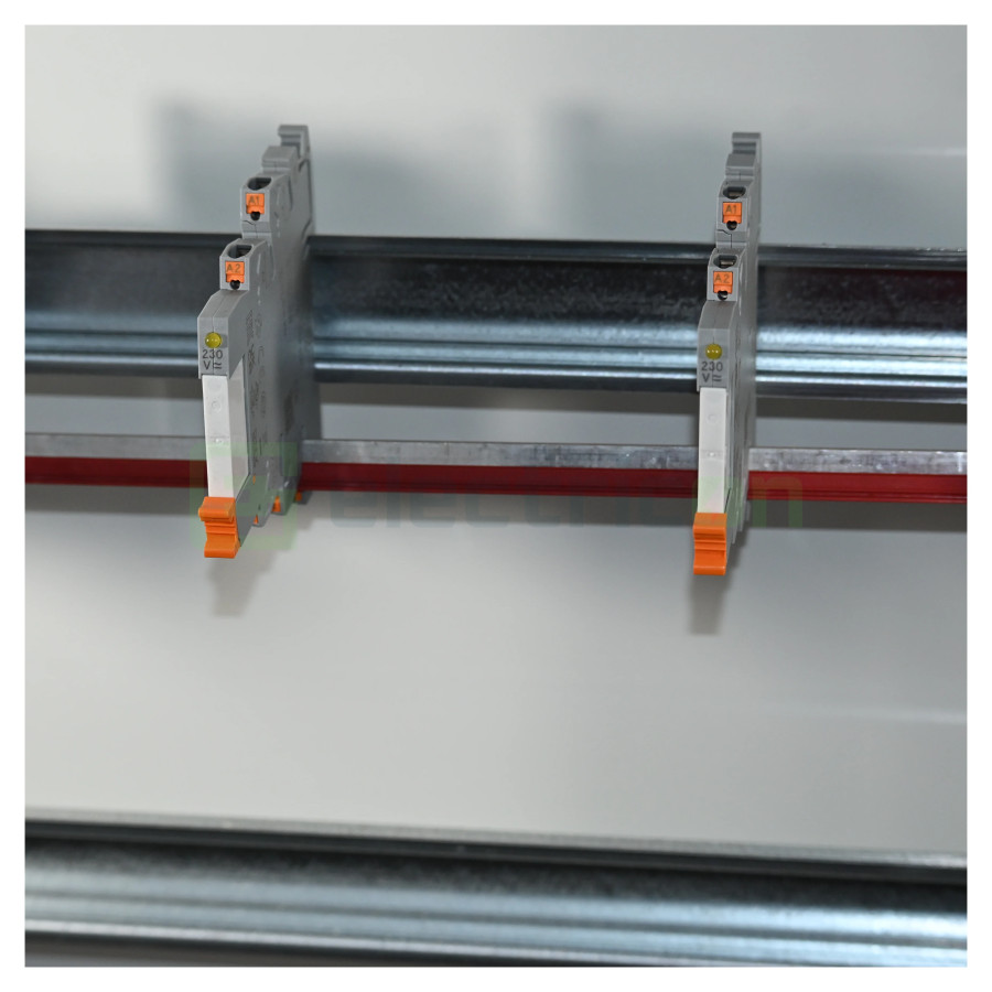 Punte de conectare continua, pentru module releu PLC, 32A, 500mm, roșu, FBST 500-PLC RD, Phoenix Contact, 2966786