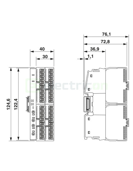 Modul de expansiune PLC, 4 sloturi pentru module Axioline, AXL F BP SE4, Phoenix Contact, 1088135