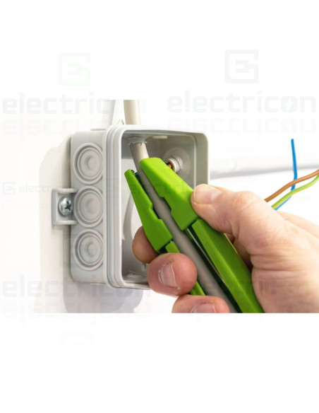 Dezizolator nr 100, multifunctional, interval de dezizolat, 0.5 - 6 mm², inlaturare manta Ø4 - 13mm, Verde,