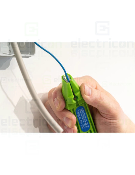 Dezizolator nr 100, multifunctional, interval de dezizolat, 0.5 - 6 mm², inlaturare manta Ø4 - 13mm, Verde,