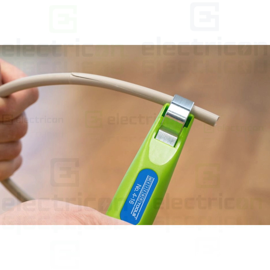 Cutit de dezizolat cabluri, nr 4 - 16, Ø 4 - 16mm, Verde