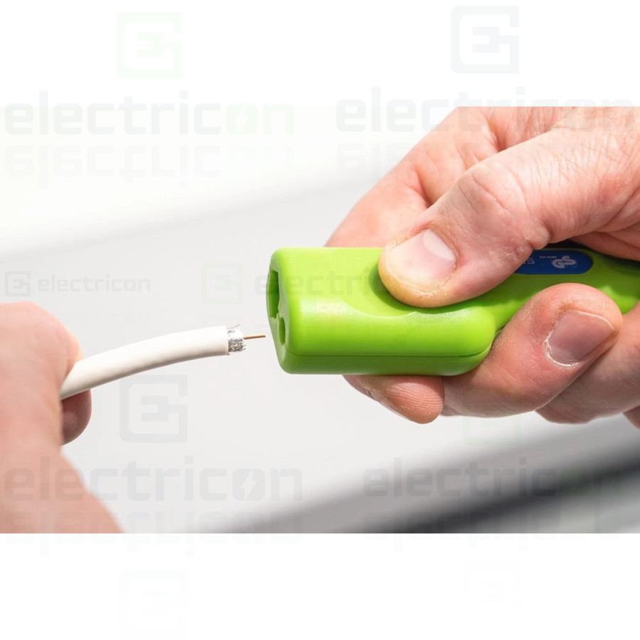 Unealta pentru inlaturarea mantalei si dezizolarea cablurilor coaxiale, Coax nr. F1 Green Line, Weicon