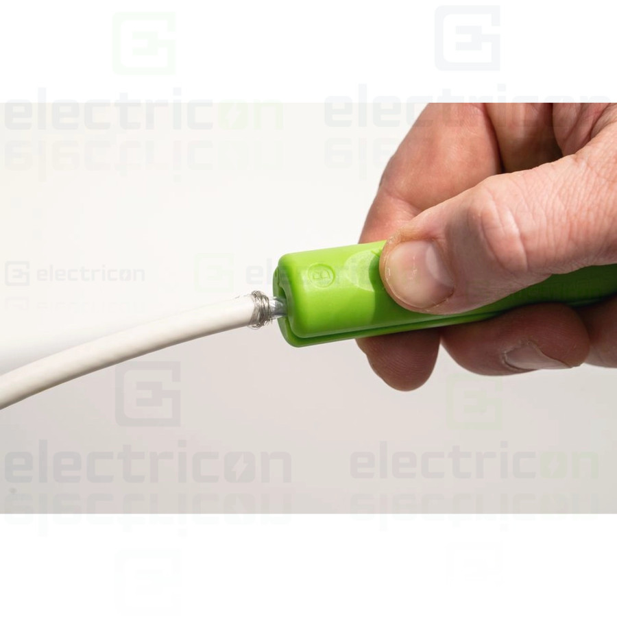Unealta pentru inlaturarea mantalei si dezizolarea cablurilor coaxiale,Coax Stripper No.2, inteval 4,8 - 7.5 mm², Verde