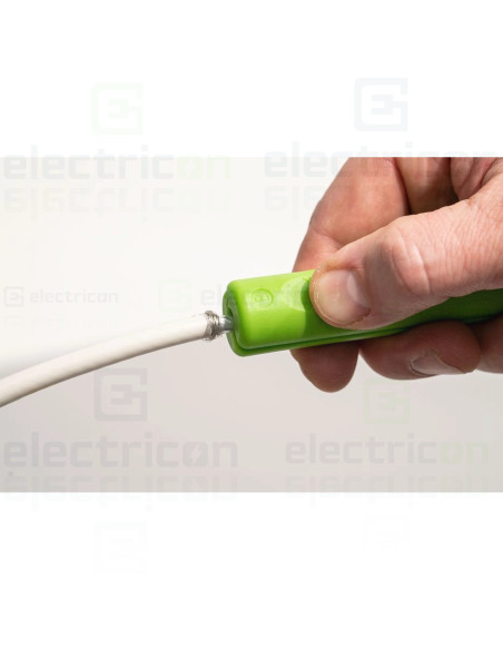 Unealta pentru inlaturarea mantalei si dezizolarea cablurilor coaxiale,Coax Stripper No.2, inteval 4,8 - 7.5 mm², Verde