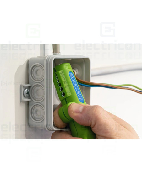 Dezizolator Quadro nr. 16, multifunctional, interval de dezizolat, 0.5 - 6 mm², inlaturare manta Ø 8- 13mm, Verde