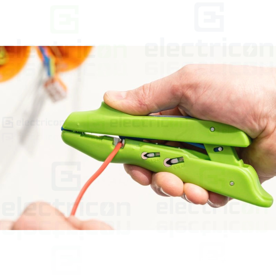 Dezizolator nr. 300 Green Line, pentru dezizolare si sertizare, 0.5 - 6 mm², Verde
