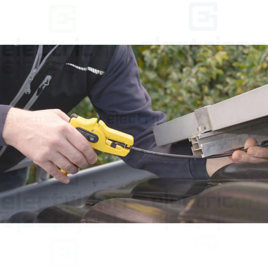 Clește de dezizolare nr.5 Pro Solar, pentru dezizolare și înlăturarea mantalei cablurilor fotovoltaice, sectiune 1,5 - 10 mm², g