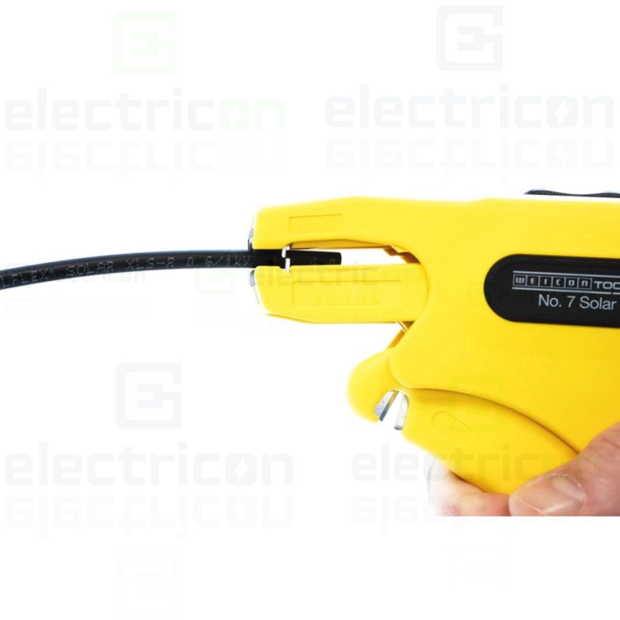 Cleste de dezizolare nr.7 Solar, pentru inlaturarea mantalei si dezizolarea cablurilor fotovoltaice, 1.5 - 6 mm², Weicon, 100250