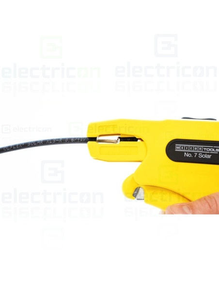 Cleste de dezizolare nr.7 Solar, pentru inlaturarea mantalei si dezizolarea cablurilor fotovoltaice, 1.5 - 6 mm², Weicon, 100250