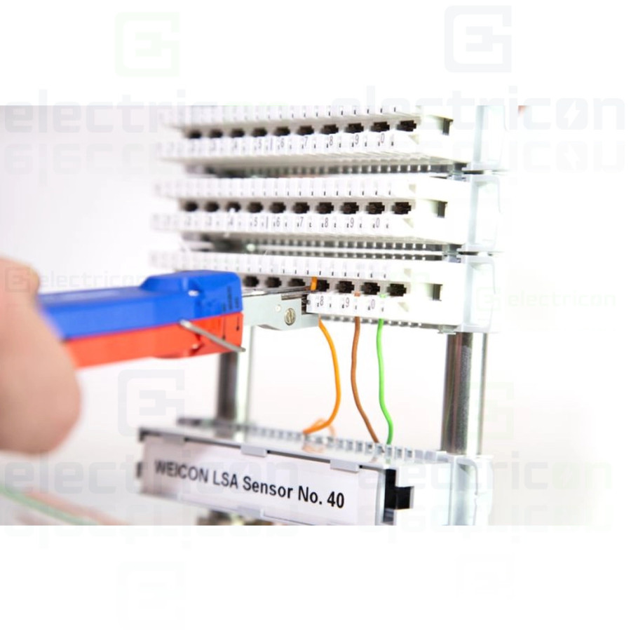 Unealta pentru sistemele de conectare LSA , nr.40, inclusiv senzor de detectare pozitie terminal, Weicon, 10054013